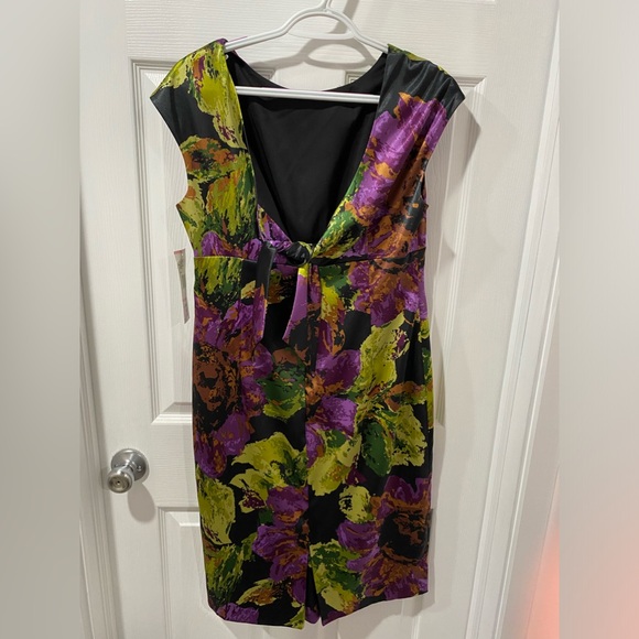 NWT women’s Jones New York dress, floral satin, size 10, pretty. Cocktail - Picture 10 of 13